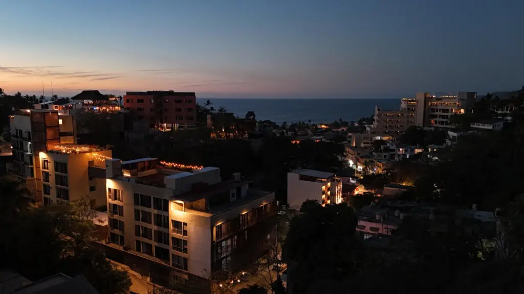 Night Drone Oceanview